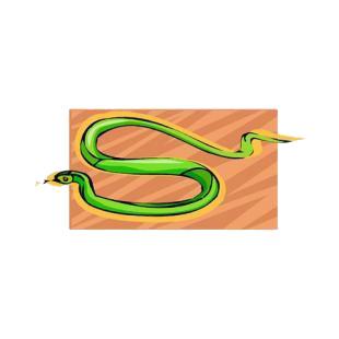 Green snake listed in snakes decals.