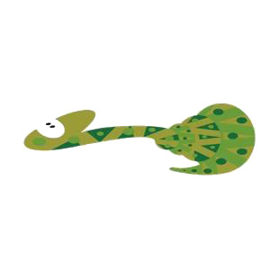 Green snake listed in snakes decals.