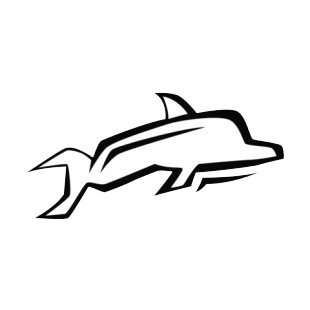 Dolphin listed in fish decals.
