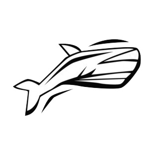 Whale listed in fish decals.