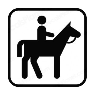 Equestrian Park sign listed in other signs decals.