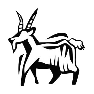 Goat listed in more animals decals.
