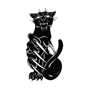 Panther with claws listed in more animals decals.