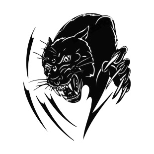 Panther with claw listed in more animals decals.