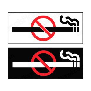 Smoking prohibited sign listed in other signs decals.