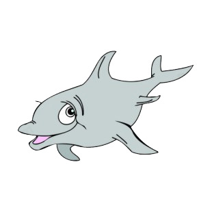 Dolphin smiling  listed in fish decals.
