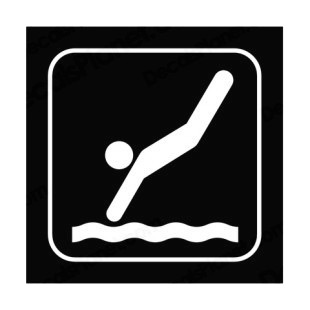 Diving sign listed in other signs decals.