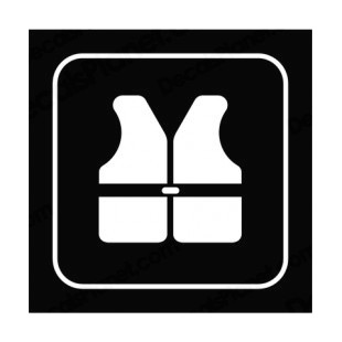Lifejacket sign listed in other signs decals.