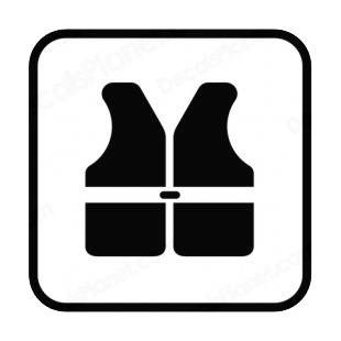 Lifejacket sign  listed in other signs decals.