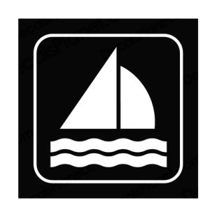 Sailboating sign listed in other signs decals.