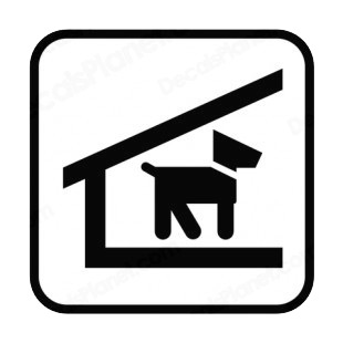 Dog shelter sign listed in other signs decals.