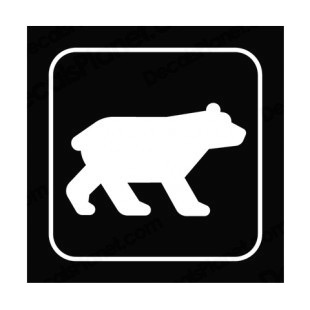 Bear sign listed in other signs decals.