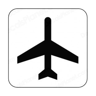 Air transportation sign listed in other signs decals.