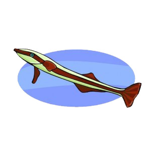 Remora underwater listed in fish decals.