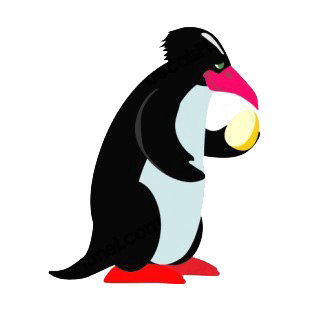 Penguin holding egg listed in penguins decals.