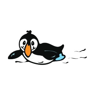 Sliding penguin listed in penguins decals.