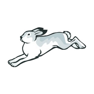 Hare running listed in rabbits decals.
