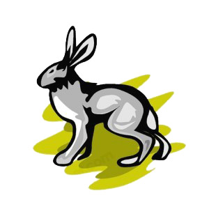 Grey hare listed in rabbits decals.
