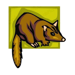 Brown marten listed in rodents decals.