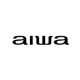 Aiwa listed in car audio decals.