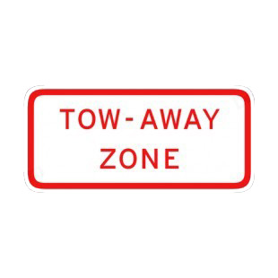 Two away zone sign listed in road signs decals.