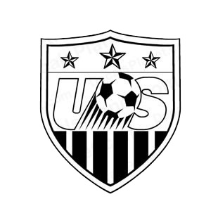 United States USA soccer football team listed in soccer teams decals.