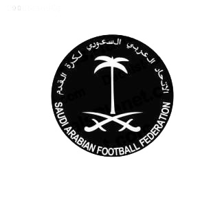Saudi Arabian federation soccer football team listed in soccer teams decals.