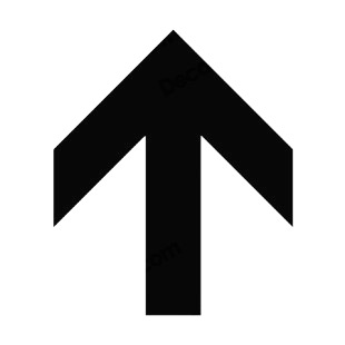 Up arrow sign listed in other signs decals.
