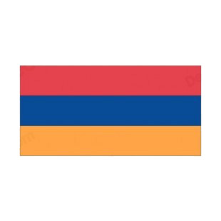 Armenia flag listed in flags decals.