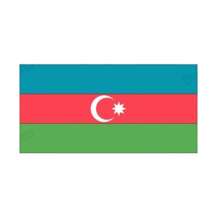 Azerbaijan flag listed in flags decals.