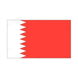 Bahrain flag listed in flags decals.