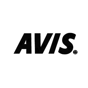 Avis logo listed in famous logos decals.