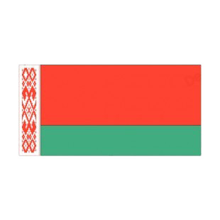 Belarus flag listed in flags decals.