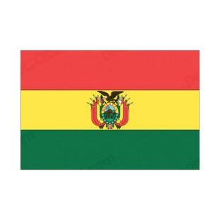 Bolivia flag listed in flags decals.