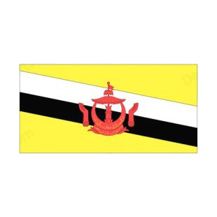 Brunei flag listed in flags decals.