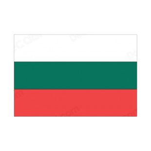 Bulgaria flag listed in flags decals.