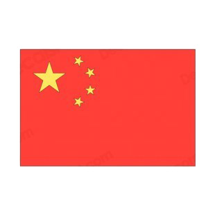 China flag listed in flags decals.