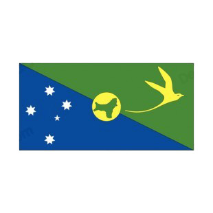 Christmas Island flag listed in flags decals.