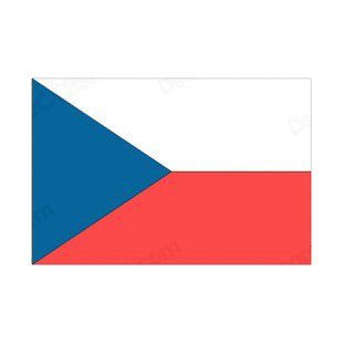 Czech Republic flag listed in flags decals.