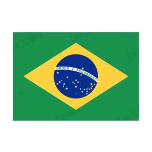 Brazil flag listed in flags decals.