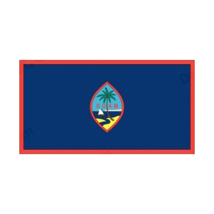 Guam flag listed in flags decals.