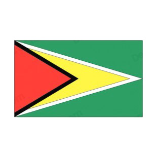 Guyana flag listed in flags decals.