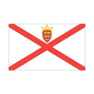Jersey flag listed in flags decals.