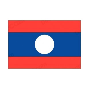 Laos flag listed in flags decals.