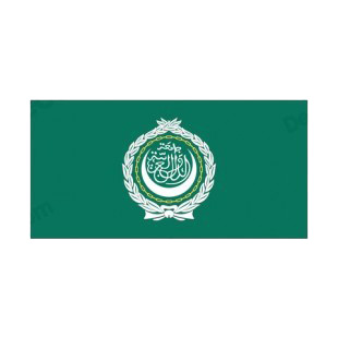 League of Arab States flag listed in flags decals.