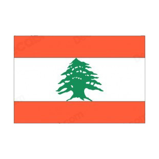 Lebanon flag listed in flags decals.