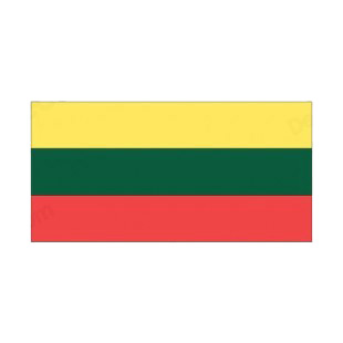 Lithuania flag listed in flags decals.