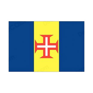 Madeira flag listed in flags decals.
