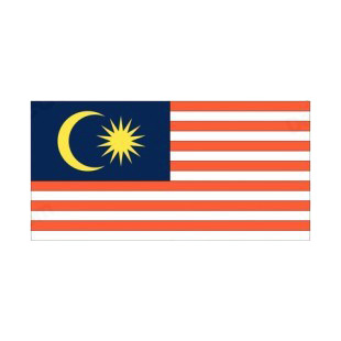 Malaysia flag listed in flags decals.