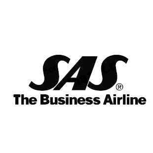 SAS The business Airline logo listed in famous logos decals.